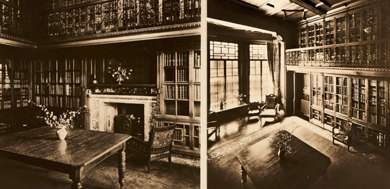 This is a photo collage of the interior Melvin House.  Situated on Edinburgh’s Rothesay Terrace, it was donated to Edinburgh College of Domestic Science by Lady Harriet Jane Findlay, and used as a student halls of residence.