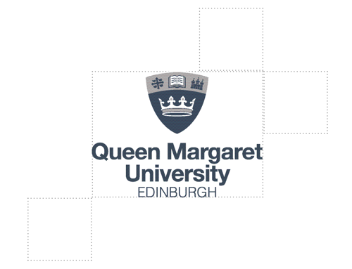 Image showing minimum required space around QMU logo