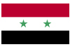 The flag of Syria