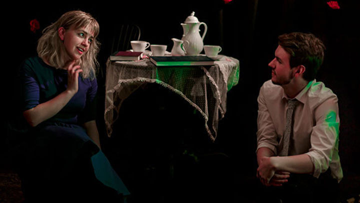 Actors on stage at Queen Margaret University, Edinburgh