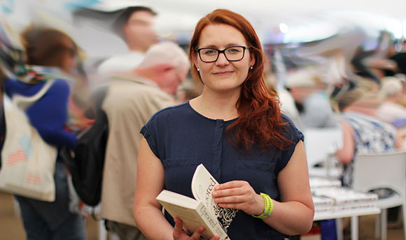 Ann Landmann at Cymera Book Festival Edinburgh