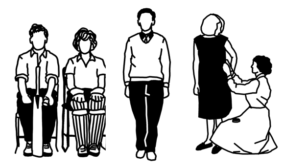 Graphic showing QMU archive