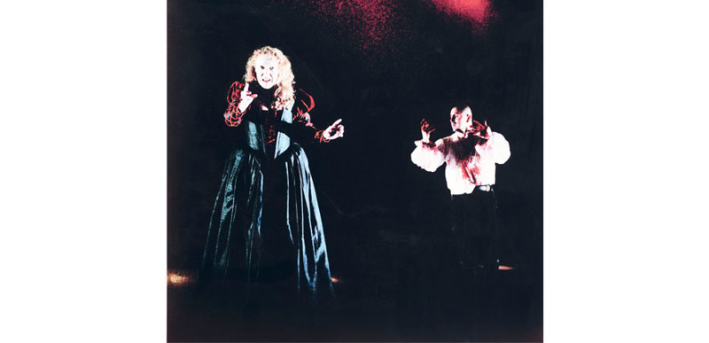 This is an image from Babbel Theatre’s Macbeth.