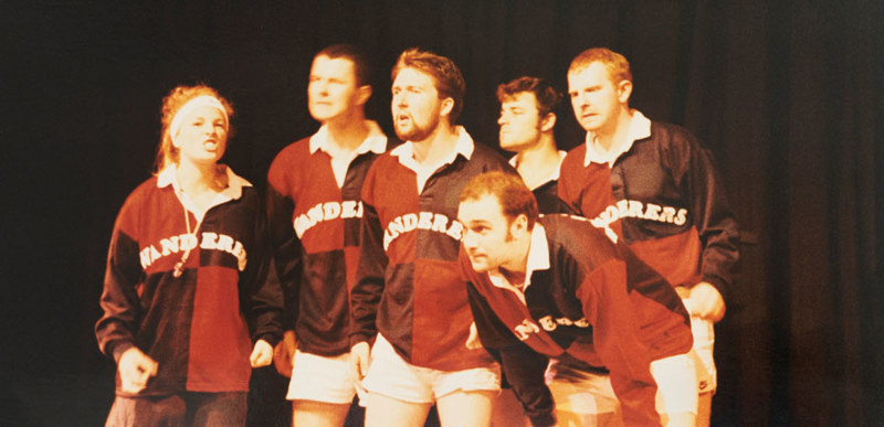 The production of Up ‘n’ Under at the 1996 Edinburgh Festival Fringe.