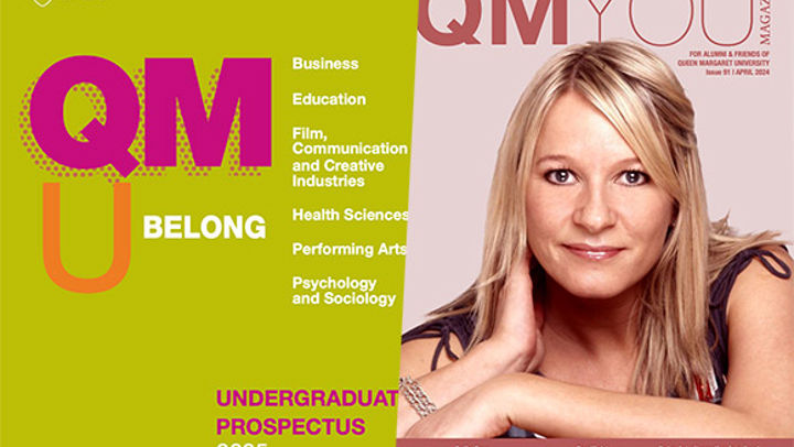 Images showing the covers of our UG Prospectus 2025 and our QMYOU magazine issue 91