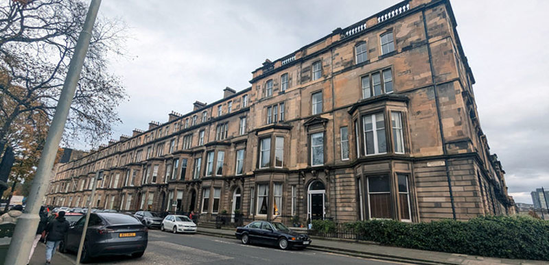 Former halls of residence at Drumsheugh Gardens