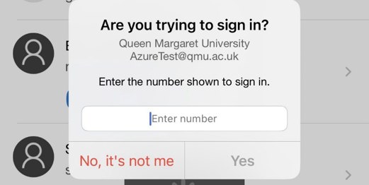 A screenshot of a mobile device which shows the input field for entering a code for approving multi-factor authentication.