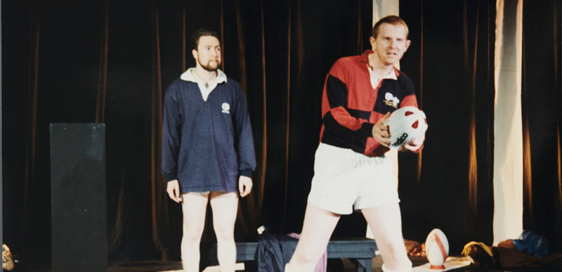 The production of Up ‘n’ Under at the 1996 Edinburgh Festival Fringe.