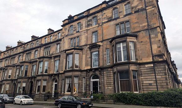 Former halls of residence at Drumsheugh Gardens