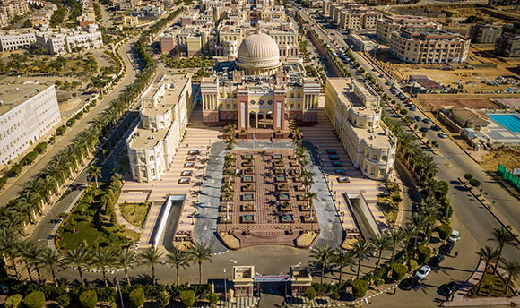 Aerial view of the British University of Egypt