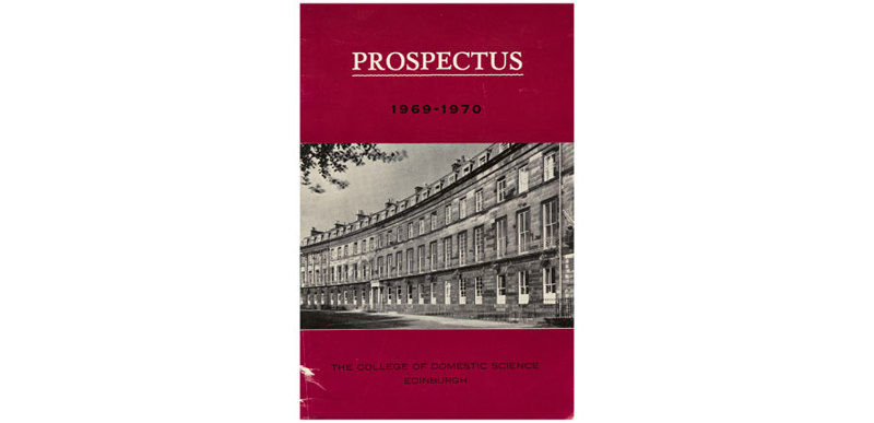 This is a copy of the 1969-70 prospectus for Edinburgh College of Domestic Science.